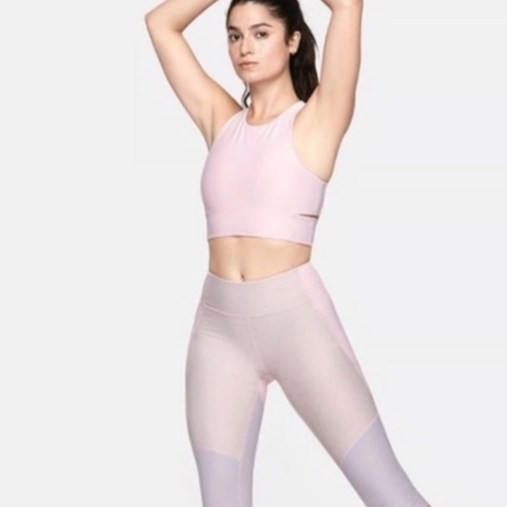 Outdoor Voices Light Purple Colorblock Activewear Set